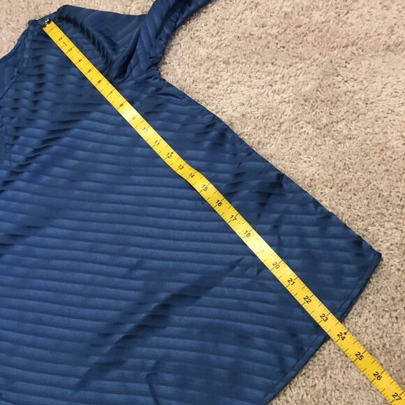 Retro 70sesque Diagonal Band Keyhole Wonda Blouse - Picture 15 of 16